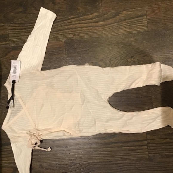 1 plus in the family footie size 12 month Sonia ecru
